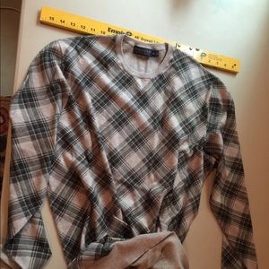 Polo Golf Plaid Sweater, Grey